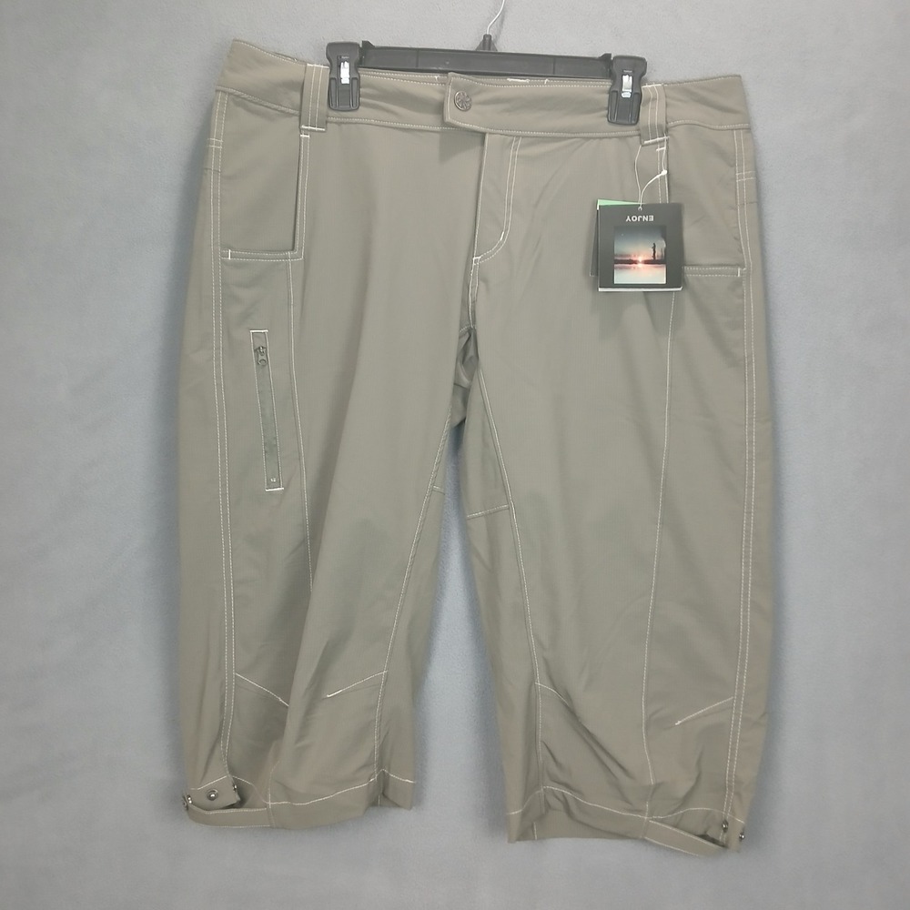 Guide's Choice For HER Adventure Ripstop Capri Pants Women 12 Green Enjoy Hiking